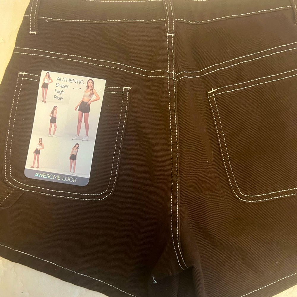 NWT Simple Society High Rise Carpenter Shorts Women Size 7 Size 28
